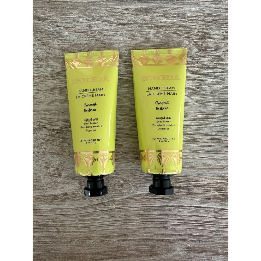 Set of Two Spongelle' Coconut Verbana Hand Cream 2 Oz. Sealed NEW!